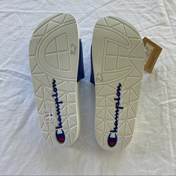 Men’s Champion Royal/White Slides - Picture 5 of 7